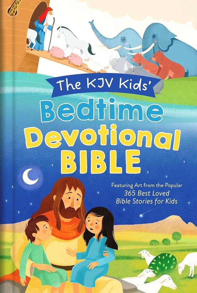 The KJV Kids Bedtime Devotional Bible: Hardbound (ISBN:9781636093628)